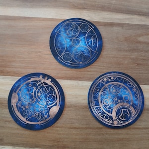 Doctor Who Housewarming Gift, Coaster Set of 6, Wedding Gifts for Couple, Drink Coasters