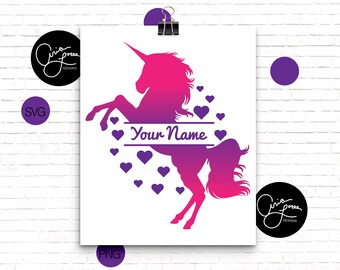 Download Unicorn Monogram Svg Etsy PSD Mockup Templates