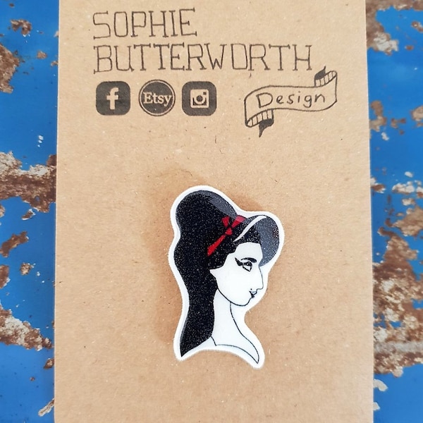 Amy Winehouse Pin Badge - Épingles de musique - Valentine Pin - Valentine Gift - Love Pin - Music Gift - Rock and Roll Pin - Cool Pin