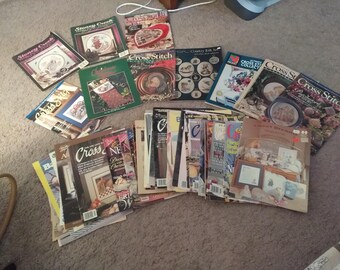 Cross Stitch Books and Magazines many are vintage