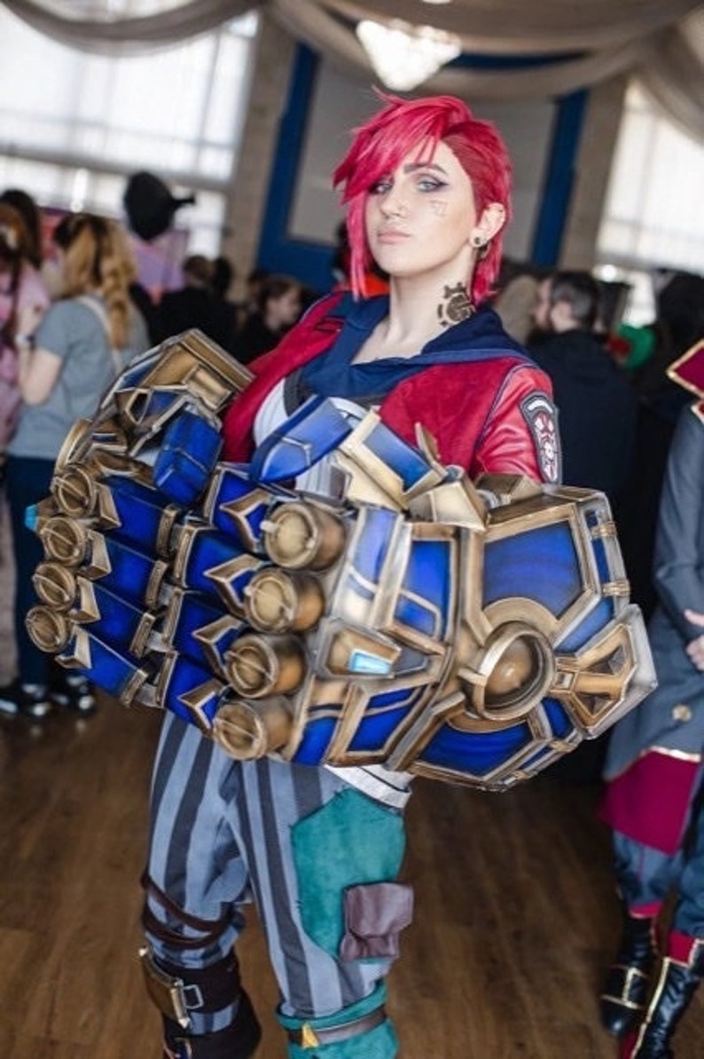 Arcane VI League of Legends Atlas Gauntlets Cosplay Etsy Canada
