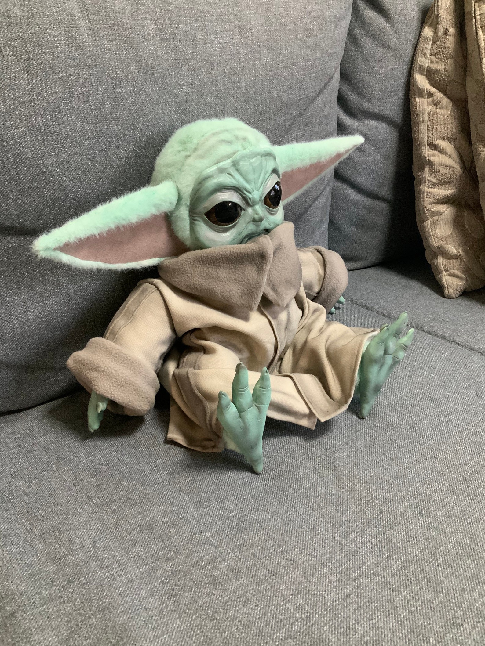 Inspired Baby Yoda Plush Toy Mandalorian Child Etsy