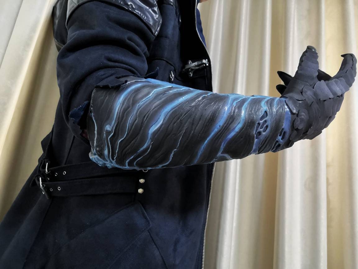Devil May Cry 5 Vergil Windbreaker Vest Pants Gloves Suit Cosplay