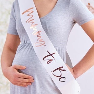 Baby Shower Sash Mummy To Be & Nanny To Be Sash Tiara Mommy Mom To Be Shoulder Strap Baby Shower Gift Gender Reveal Party