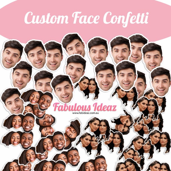 Face Confetti Sticker Bachelorette Party Table Decor Groom Bachelorette Big Head Cutouts Stickers Birthday Face Fan Bridesmaids Fiancé Funny