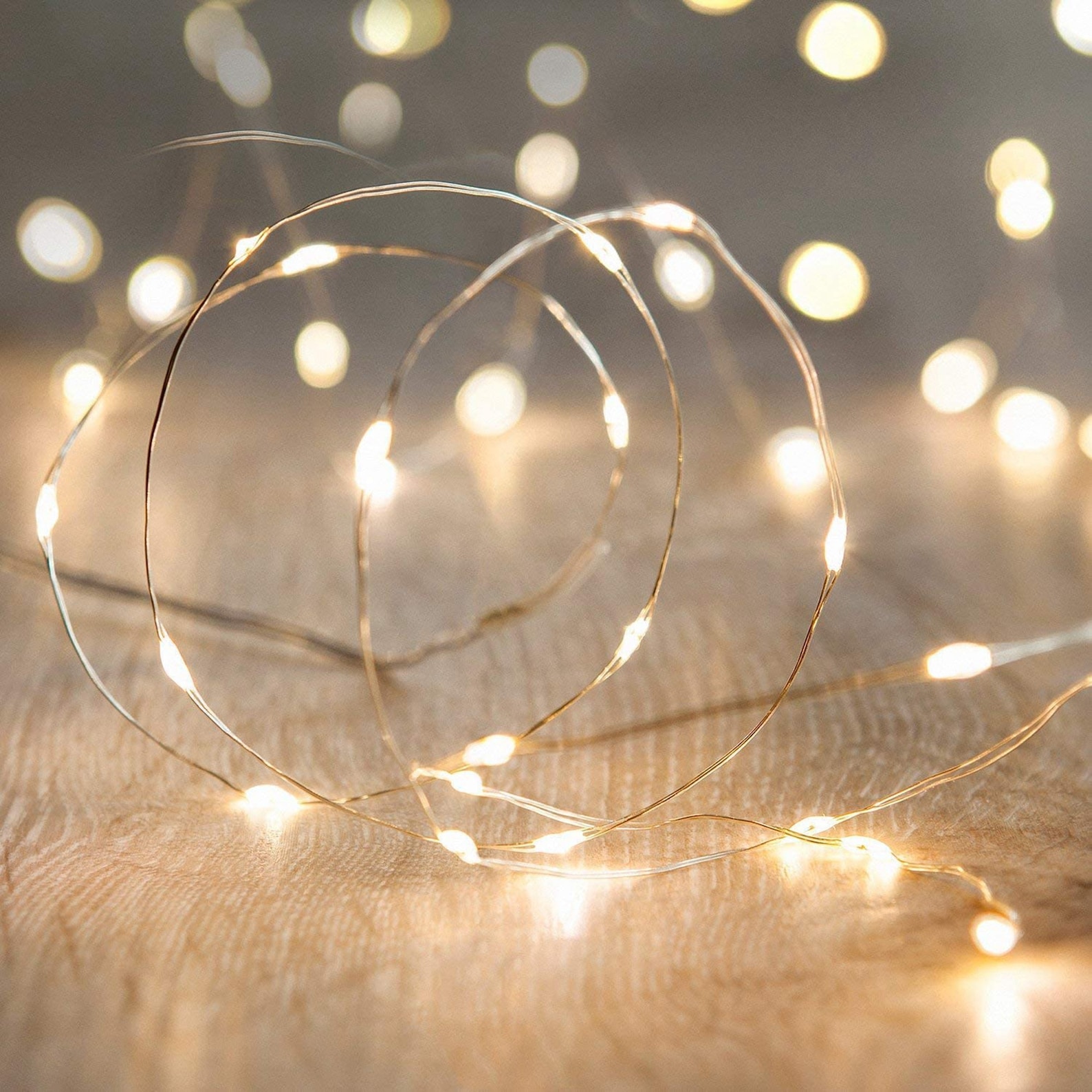LED String Fairy light Silver Wire warm white Garden HomeChristmasWedding Party Decoration