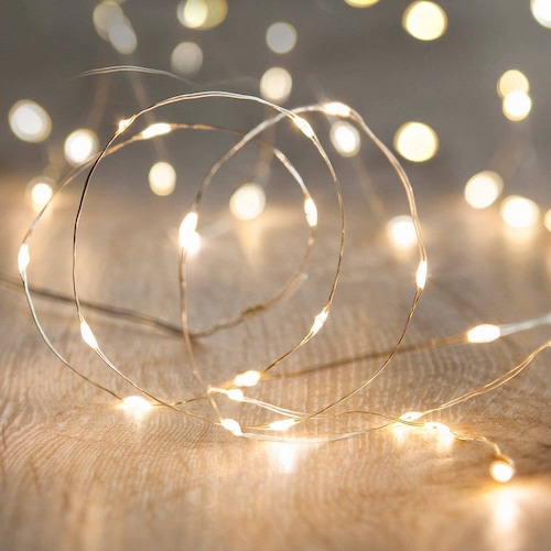 LED String Fairy Light Silver Wire Warm White Garden/ Etsy Australia