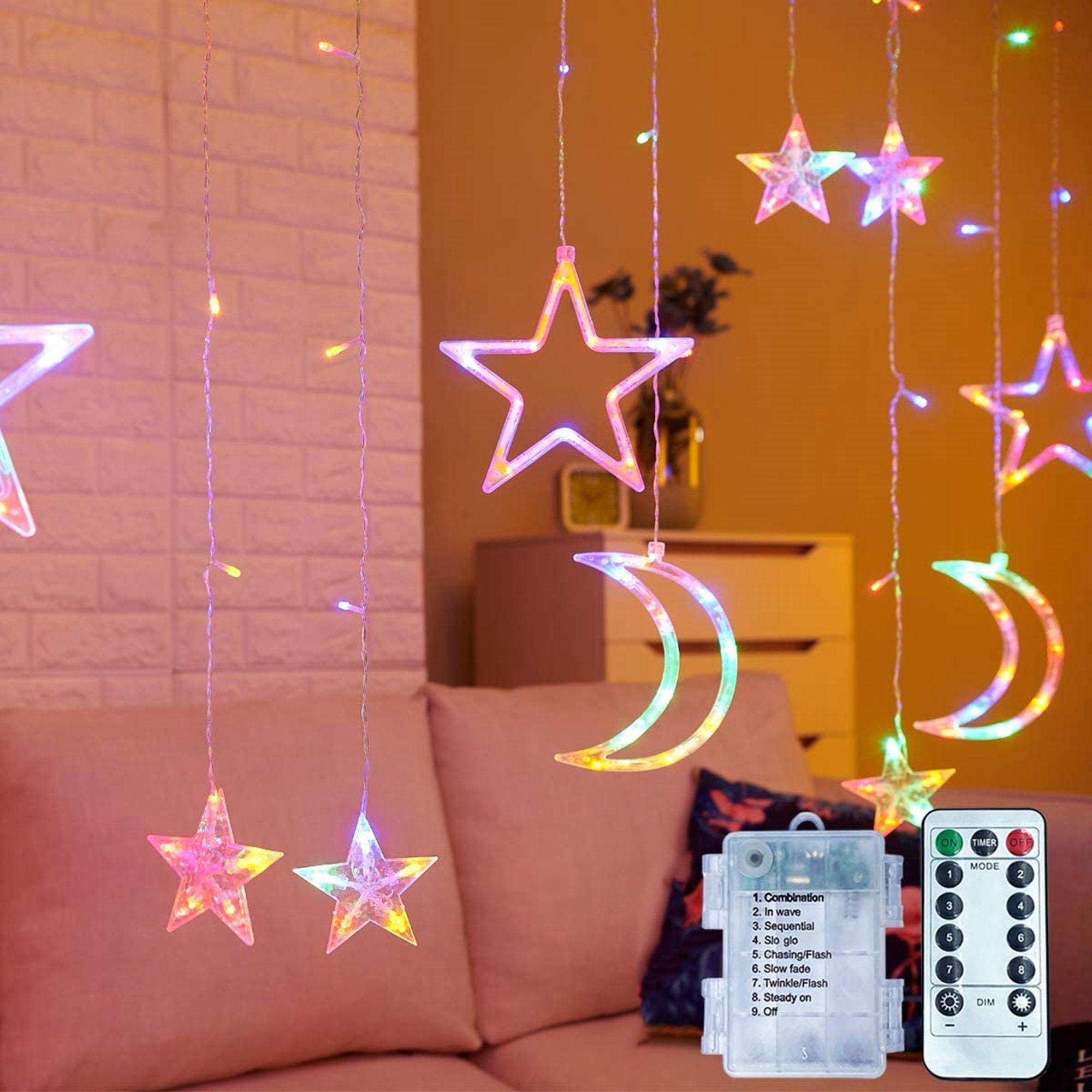 Luci Decorative Herefun Per Ramadan – 10 LED Bianco Caldo, A Batteria, Lunghezza 1,65 M, Per Interni/esterni - 4