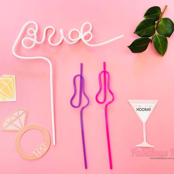 Bride Straw | Bachelorette Party Willy Straw | Bridal Shower, Bride Gifts | Beach Pool Favors Accessories Decorations Supplies