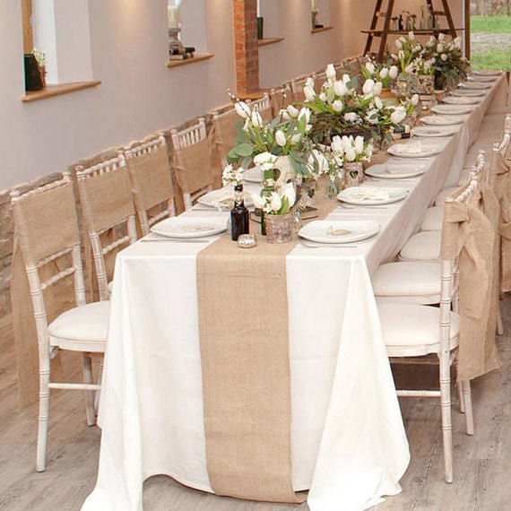 Hessian Burlap Table Runner Decoration Wedding Event Table Decor