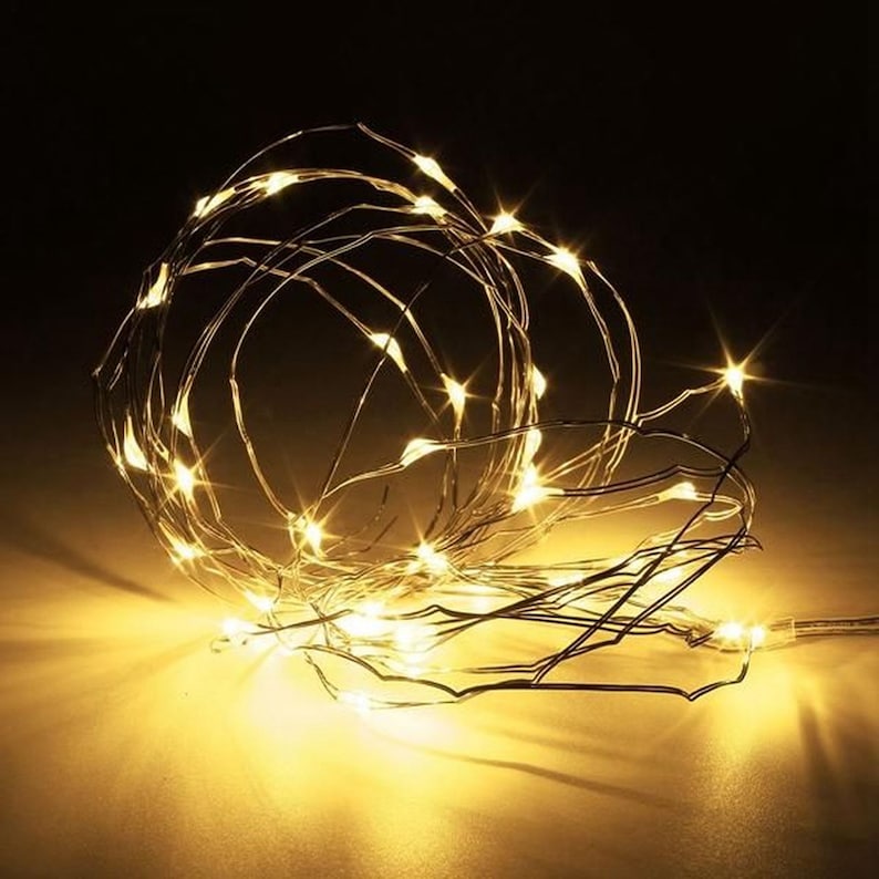LED String Fairy light Silver Wire warm white Garden/ Home/Christmas/Wedding Party Decoration image 4