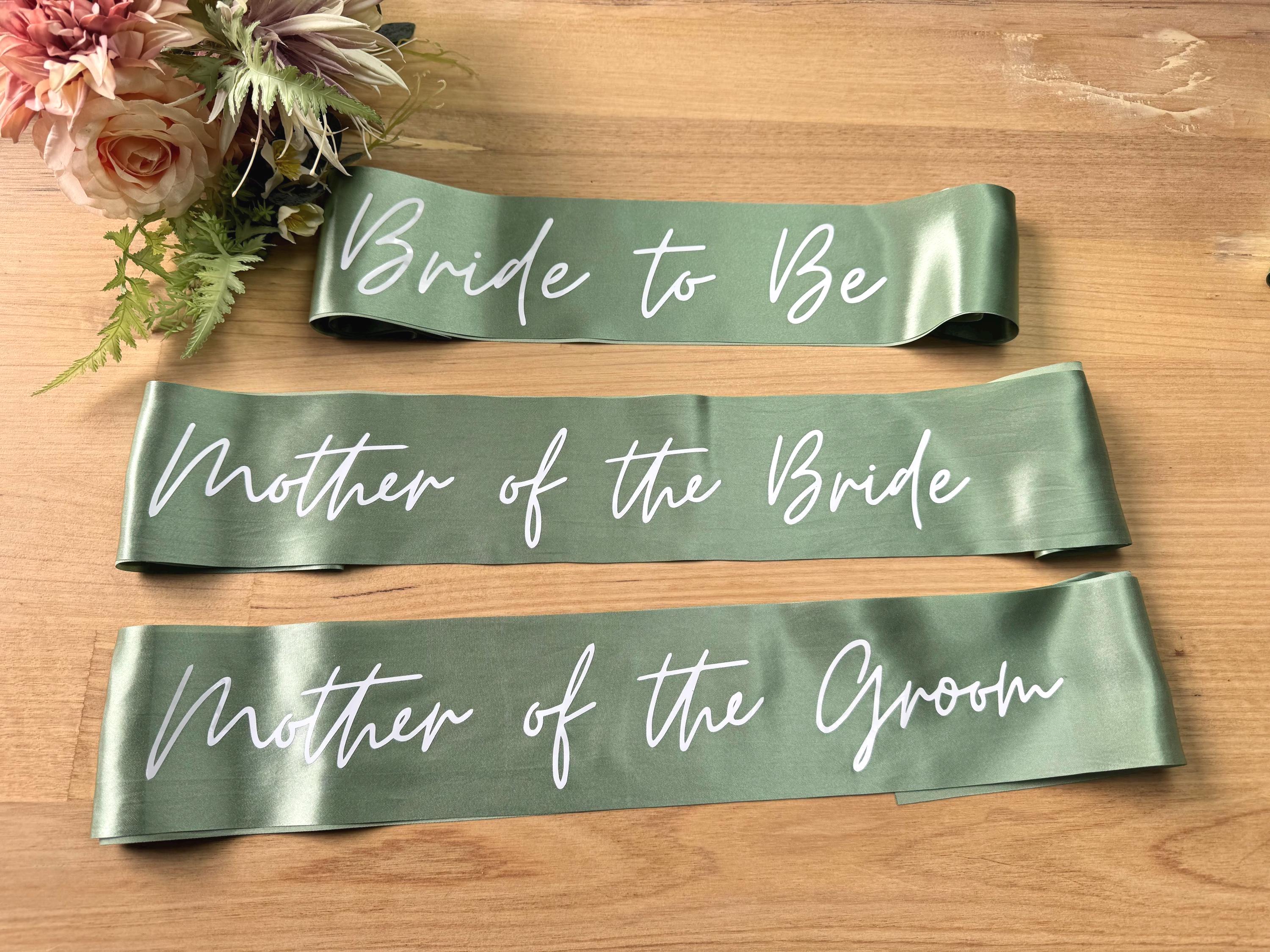 Team Bride Bachelorette Party Sash Gift -olive Green White Hens Party ...