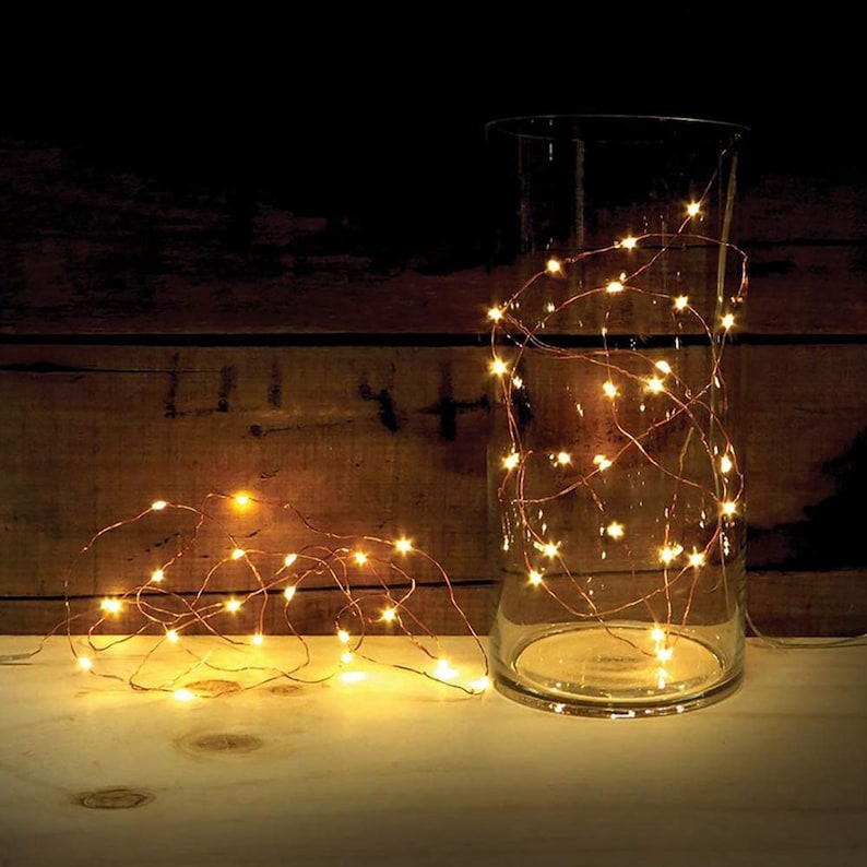 LED String Fairy light Silver Wire warm white Garden/ Home/Christmas/Wedding Party Decoration image 3