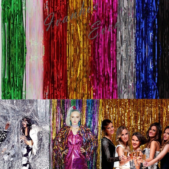3m Metallic Foil Tinsel Curtain Foil Backdrop Birthday Hens Party Decor AUS