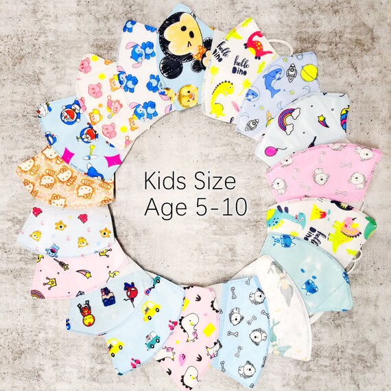 10x Kids Toddler Face Masks Face Cover Mask for Kids Aged Etsy Australia
