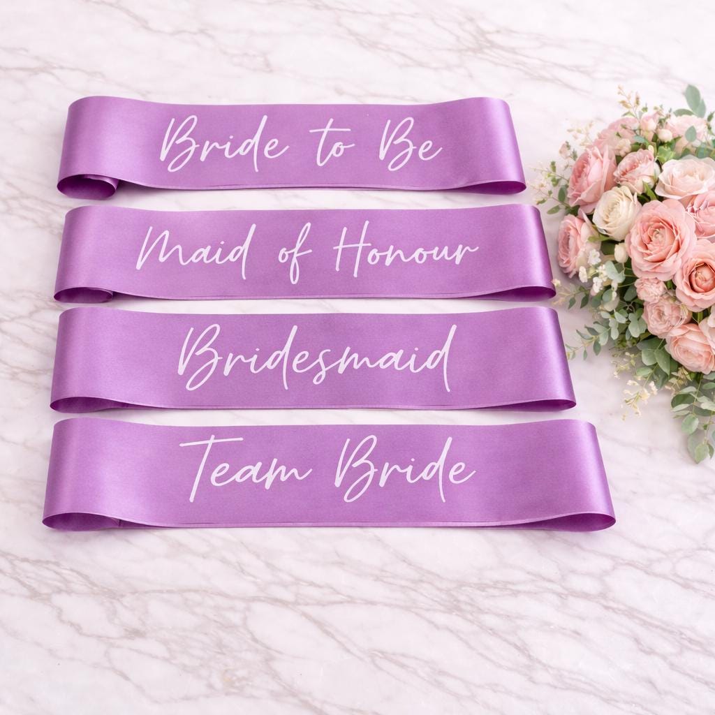 Lilac Bride Sash