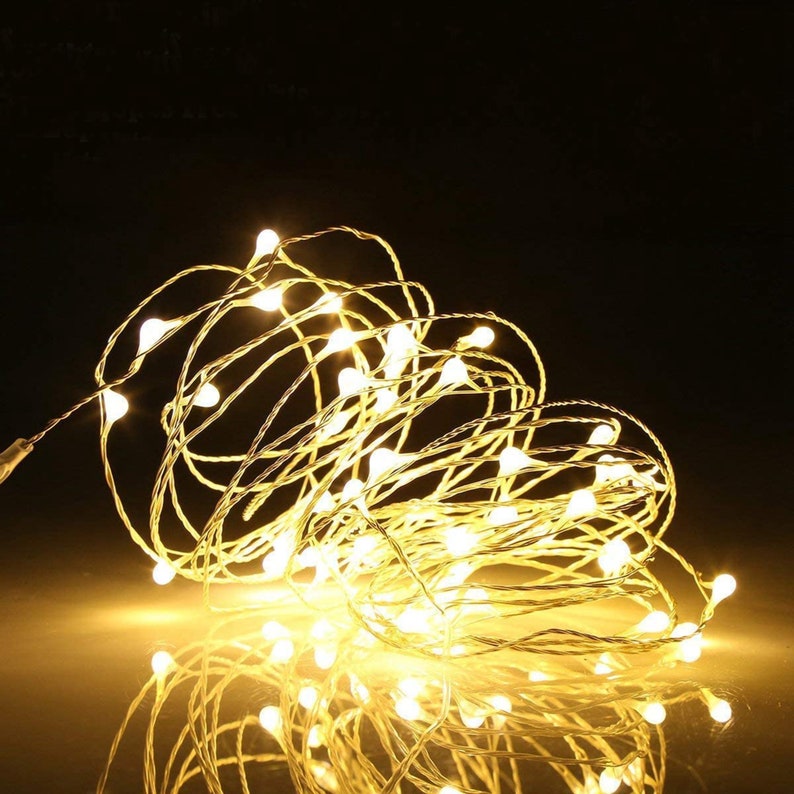 LED String Fairy light Silver Wire warm white Garden/ Home/Christmas/Wedding Party Decoration image 8