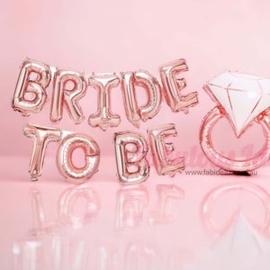 16&quot; BRIDE TO BE Rose Gold / Gold / Silver Foil Balloon For Hens Party Engagement Hen Party Bridal Shower Kitchen Tea