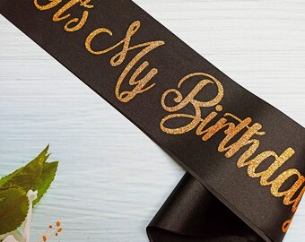 Écharpe It's My F***ing Birthday Blanche - Accessoire Anniversaire Fun En Satin