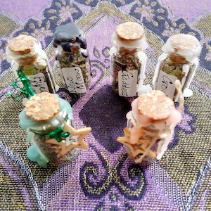 Handcrafted Witch Spell Bottles: Pagan Home Protection