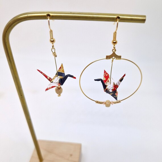 Etsy store origami earrings