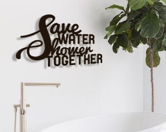 Bath Metal Letters Wall Art Bano Pared Arte Home Decor Wall Etsy