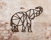 Signo de pared de metal de elefante