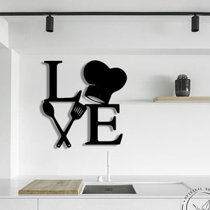 Rock N Roll Metal Wall Art Kitchen Wall Signs Metal Letters Etsy