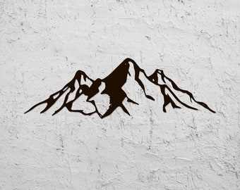 Mountain stencil | Etsy