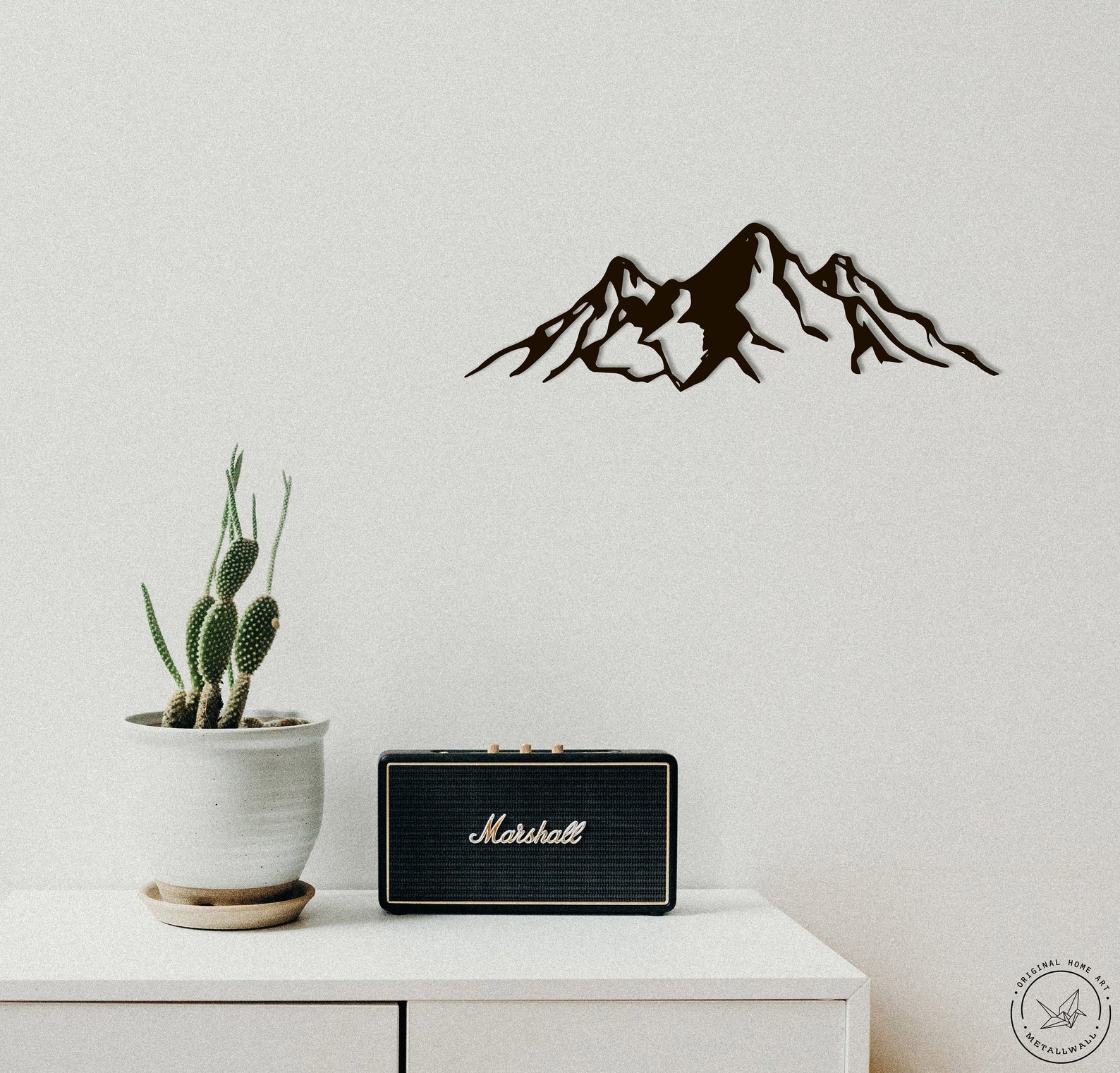 Metal Wall Art Mountains steel Home Decor Mountain art Metal Etsy