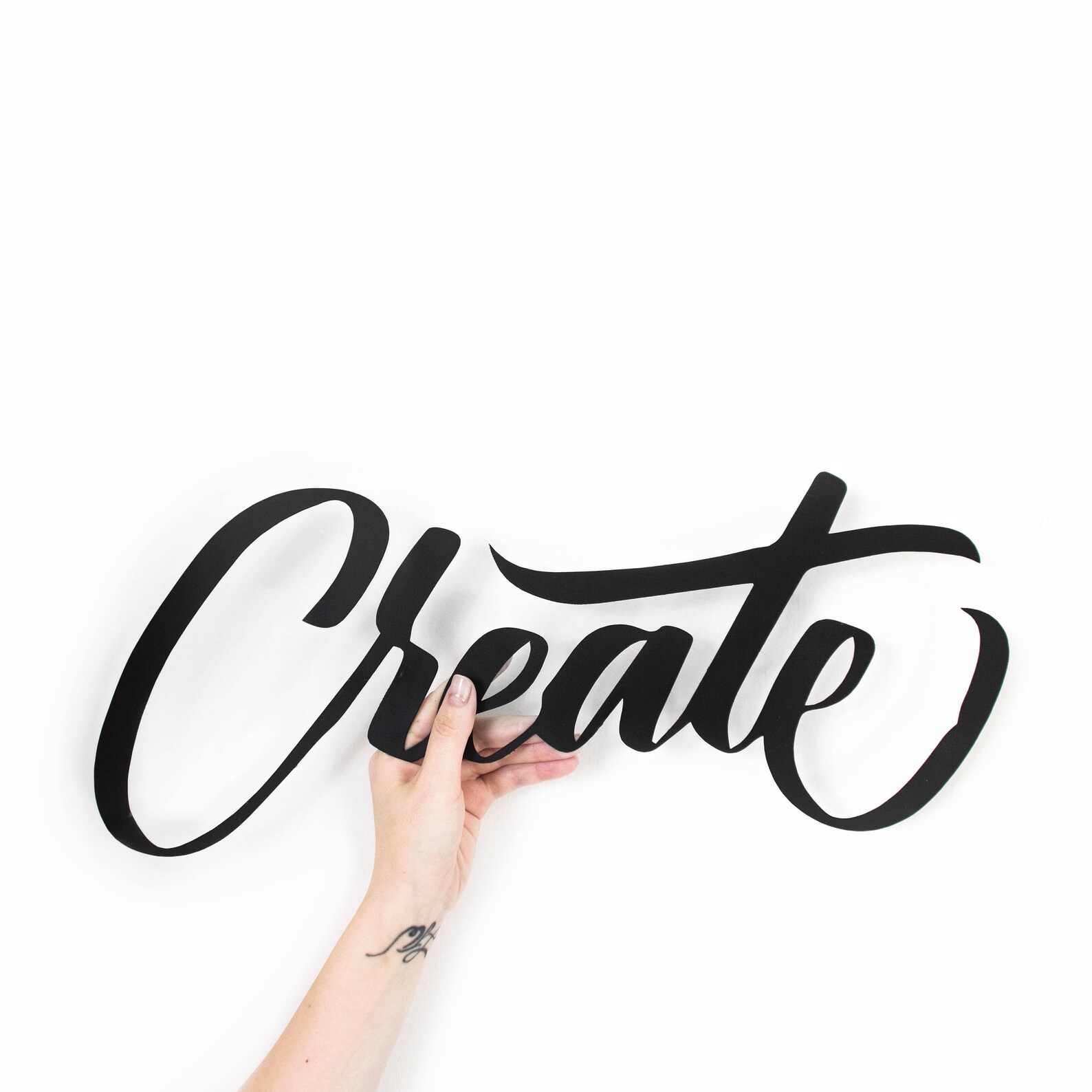 Create Metal Word Wall Art Home Decor Hanging Sign Gift Words Etsy