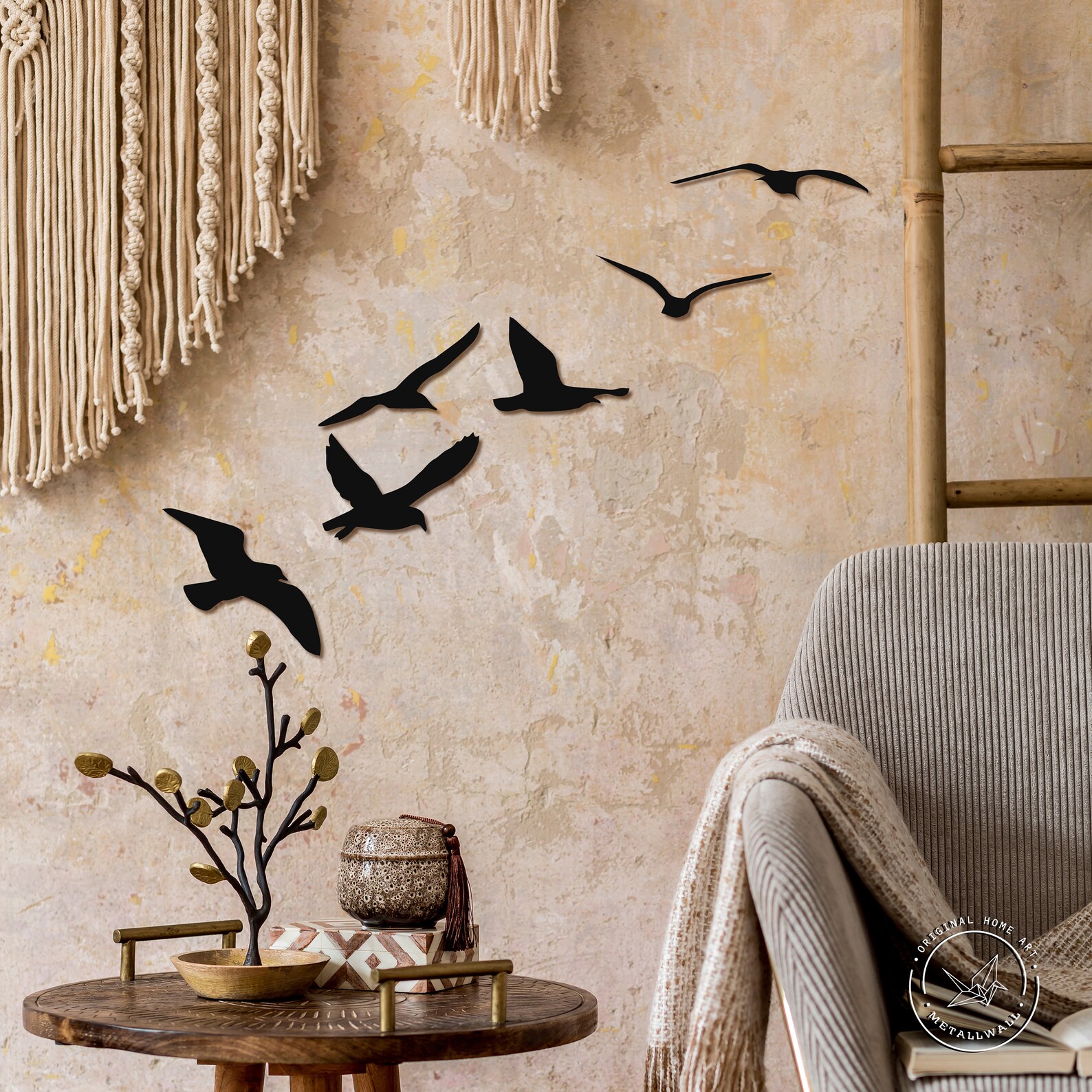 Metal bird wall art Large outdoor metal home decor wall art Etsy