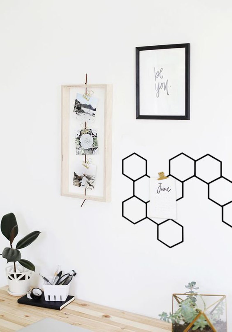 Notice board metal Wall Grid Mesh Memo Board Workspace Office Etsy