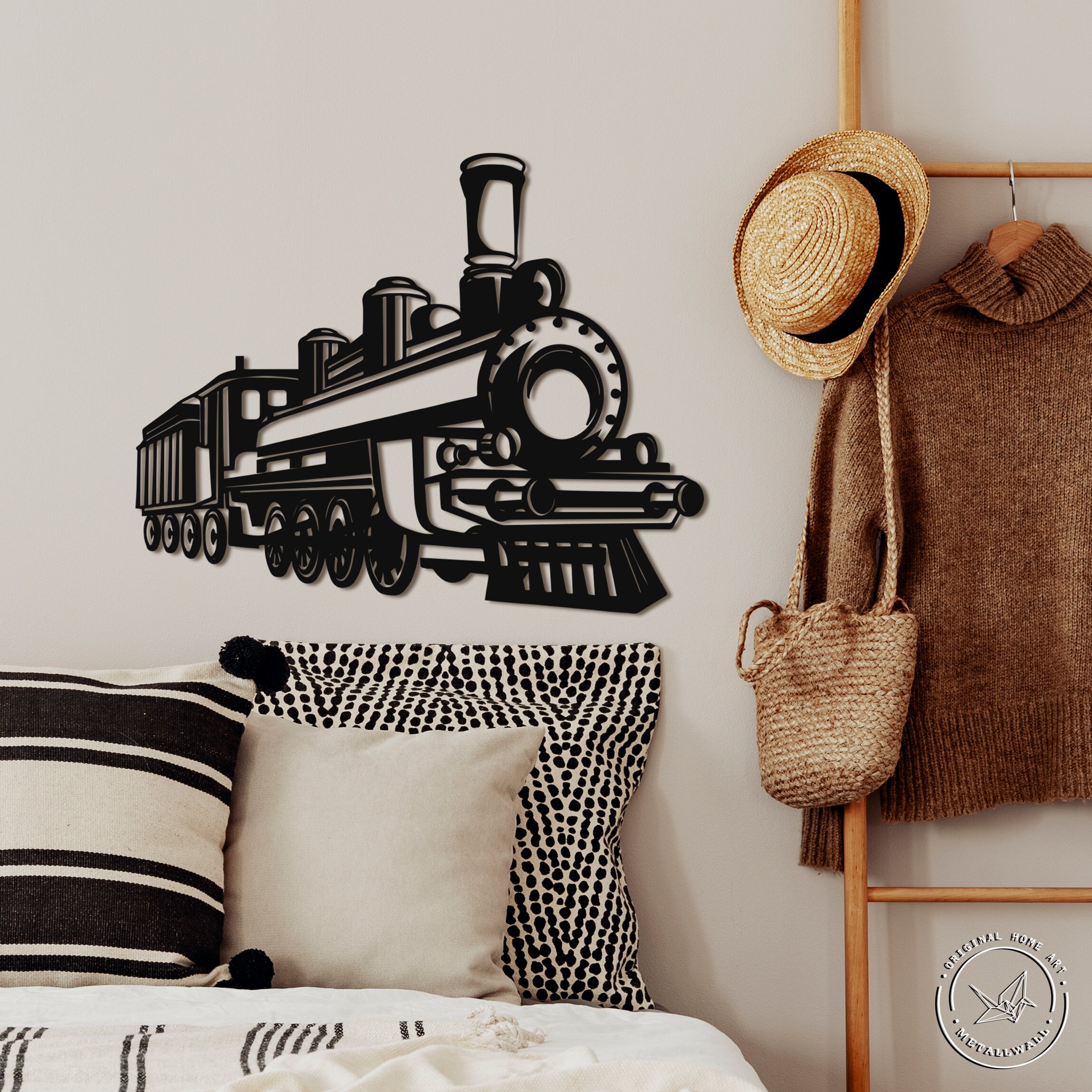 Metal Wall Art Steam Train Metal signs Home decor Etsy