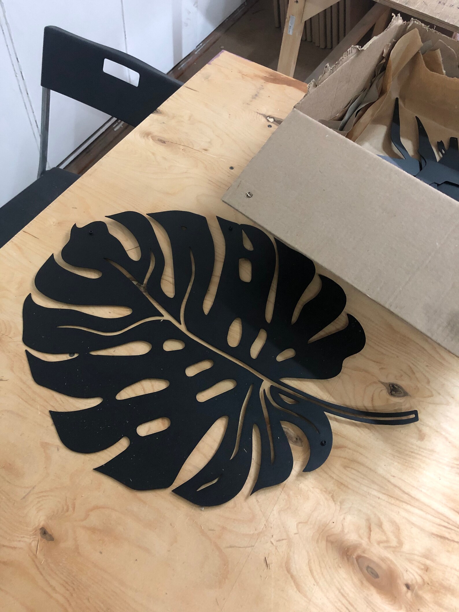 Monstera Leaf Metal Wall Art Wall Decor Metal Signs Etsy