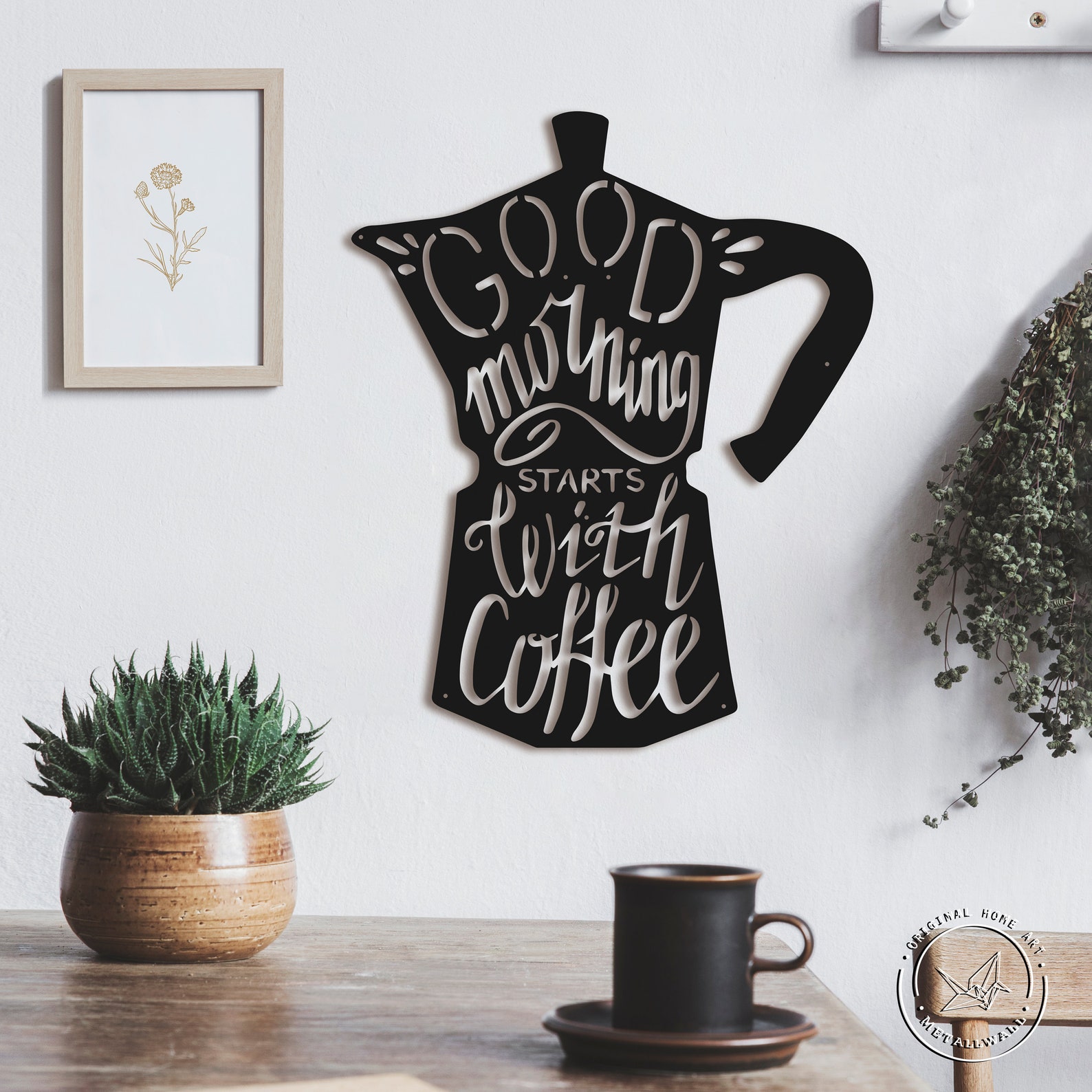 Coffee metal wall art kitchen sign Home decor Wall hangings Etsy