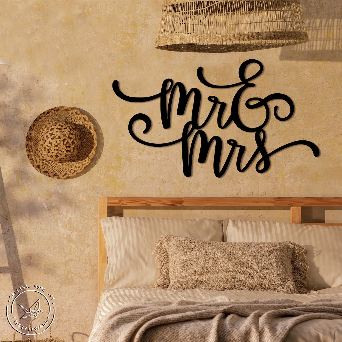 Mr & Mrs sign Metal wall art Home decor Wall hanging Metal Etsy
