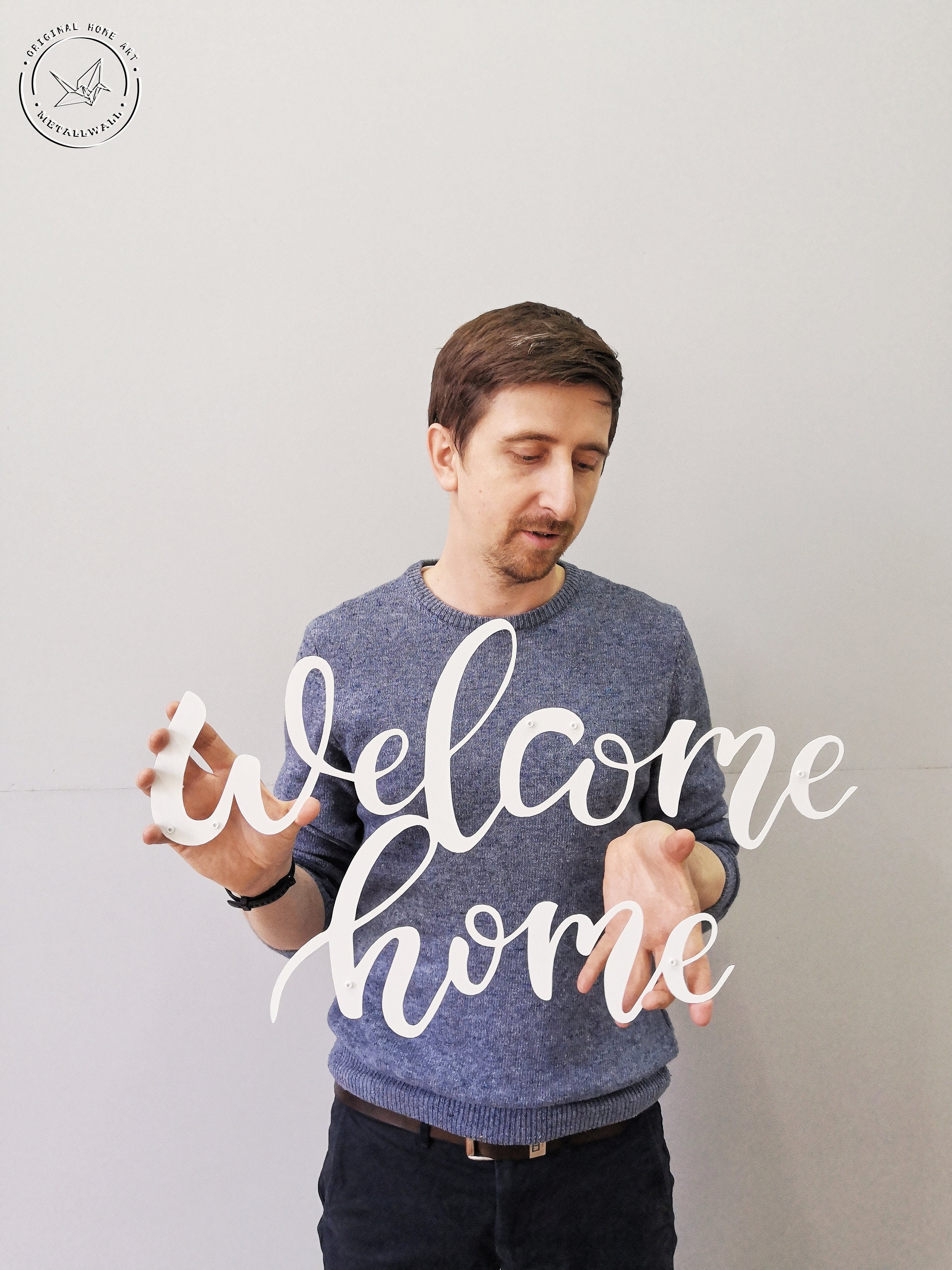 home Metal Wall Art Word Home Decor Housewarming Gift Etsy