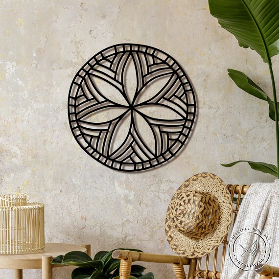 Mandala metal wall art Large wall hanging home decor Living Etsy