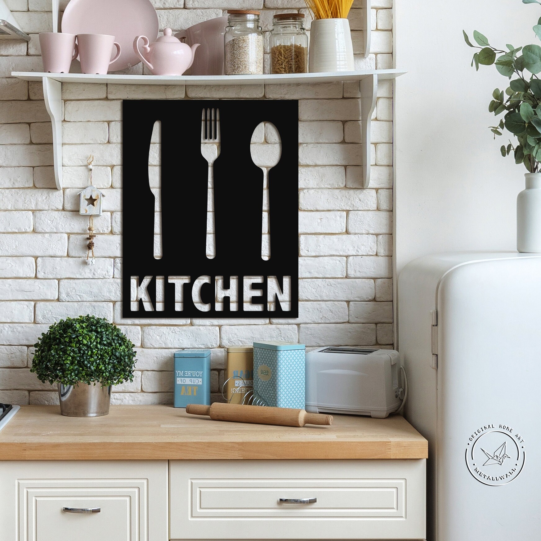 Metal Wall Art KITCHEN sign decor Funny kitchen signs Metal Etsy