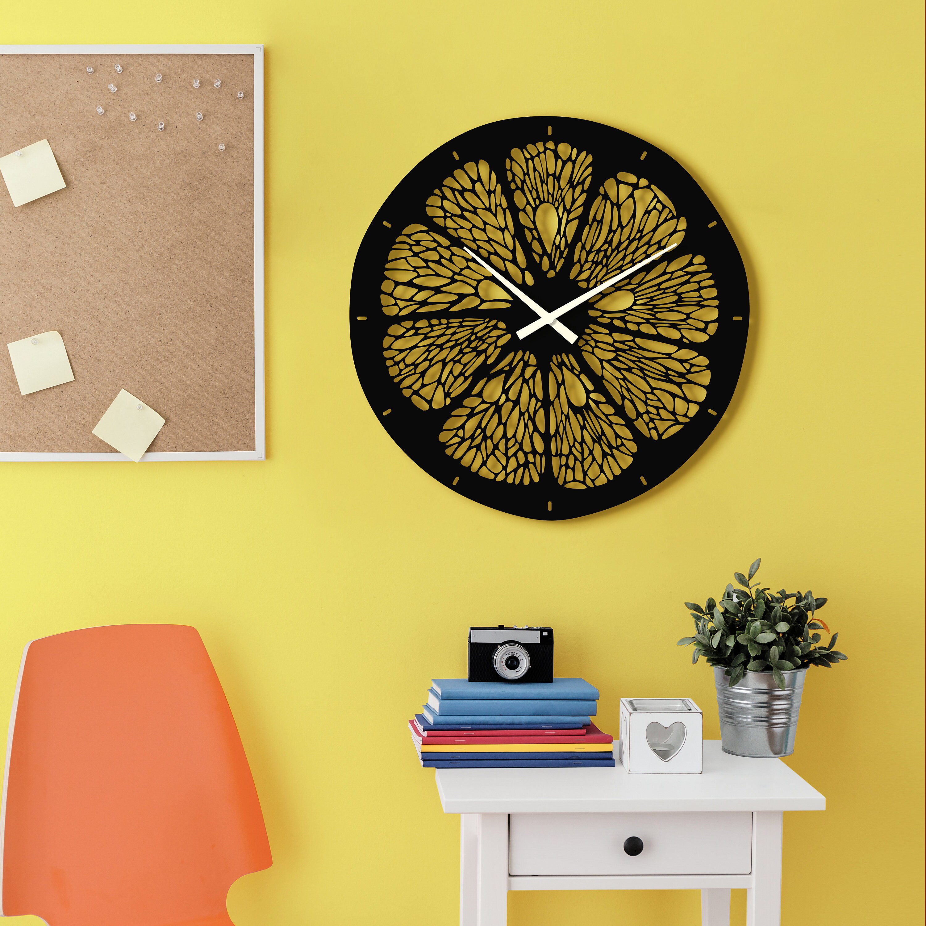 Metal Wall Clock Large Wall Clock Metal Wall Art Metal Wall Etsy