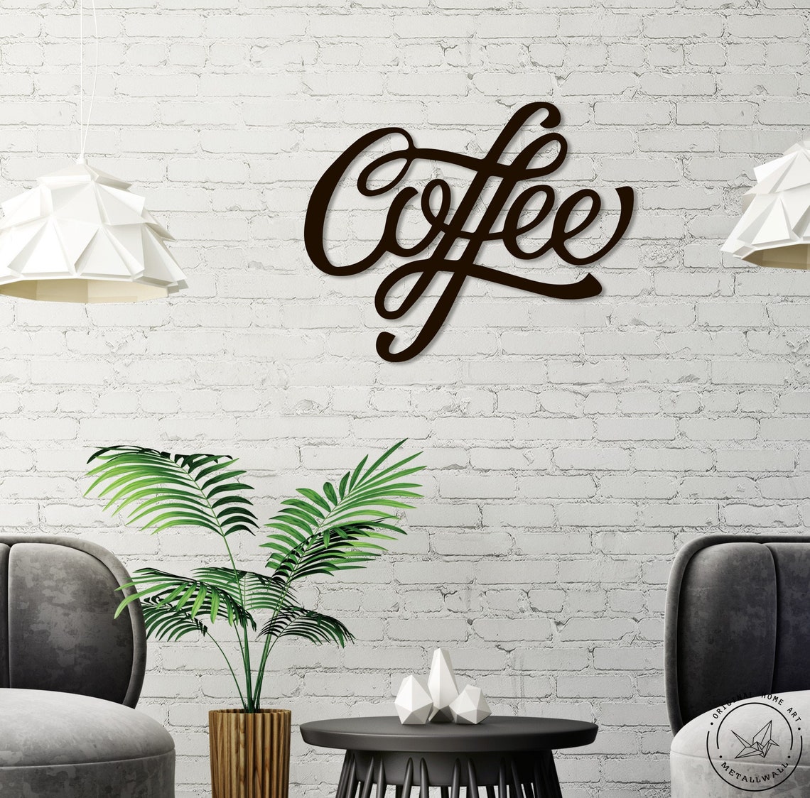 Coffee sign Metal wall art Home decor wall art Coffee bar Etsy