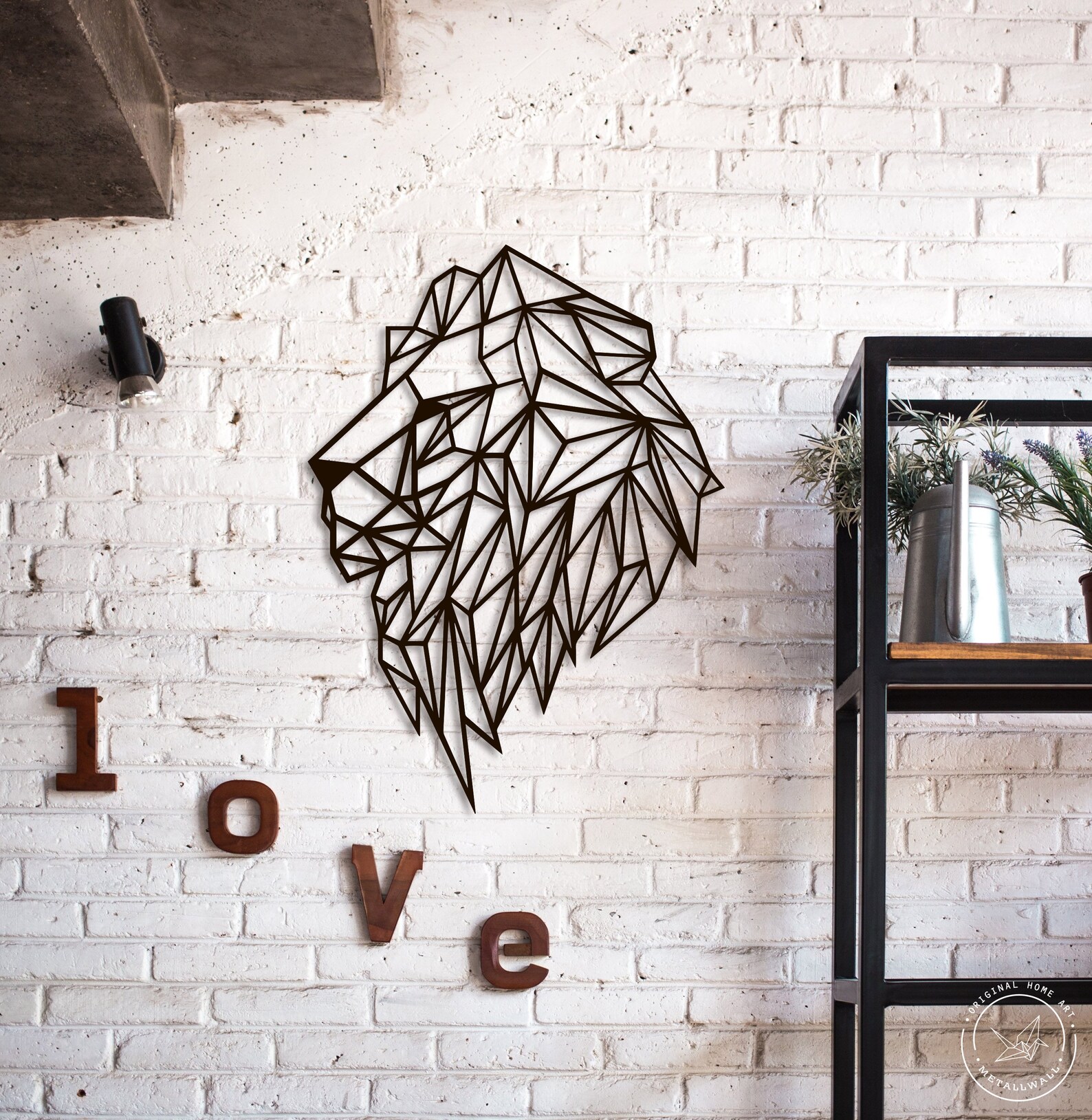 Lion Metal Wall Art Metal Wall Sign Leo Metal Wall Hangings Etsy