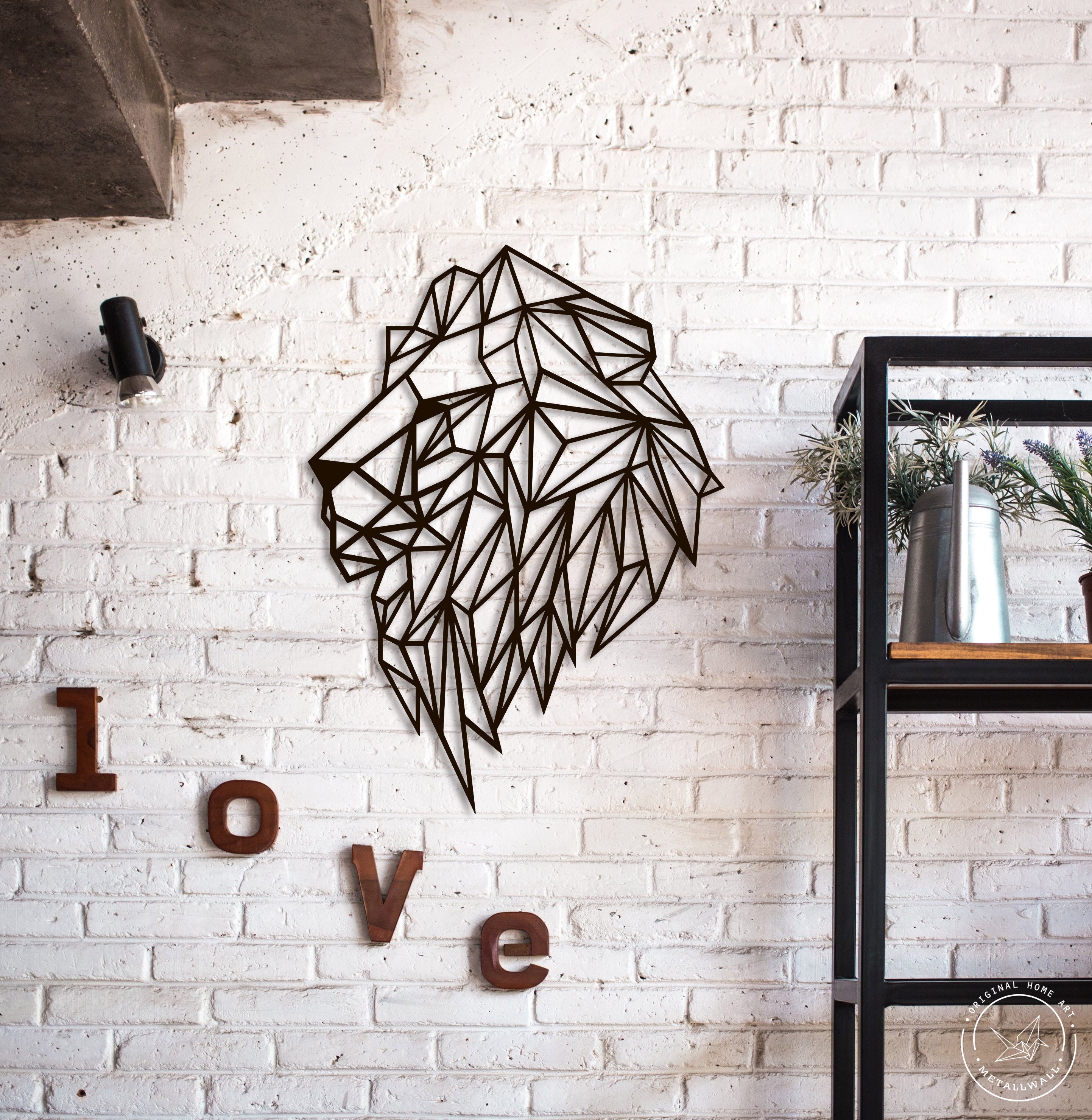 Lion Metal Wall Art Metal Wall Sign Leo Metal Wall Hangings Etsy