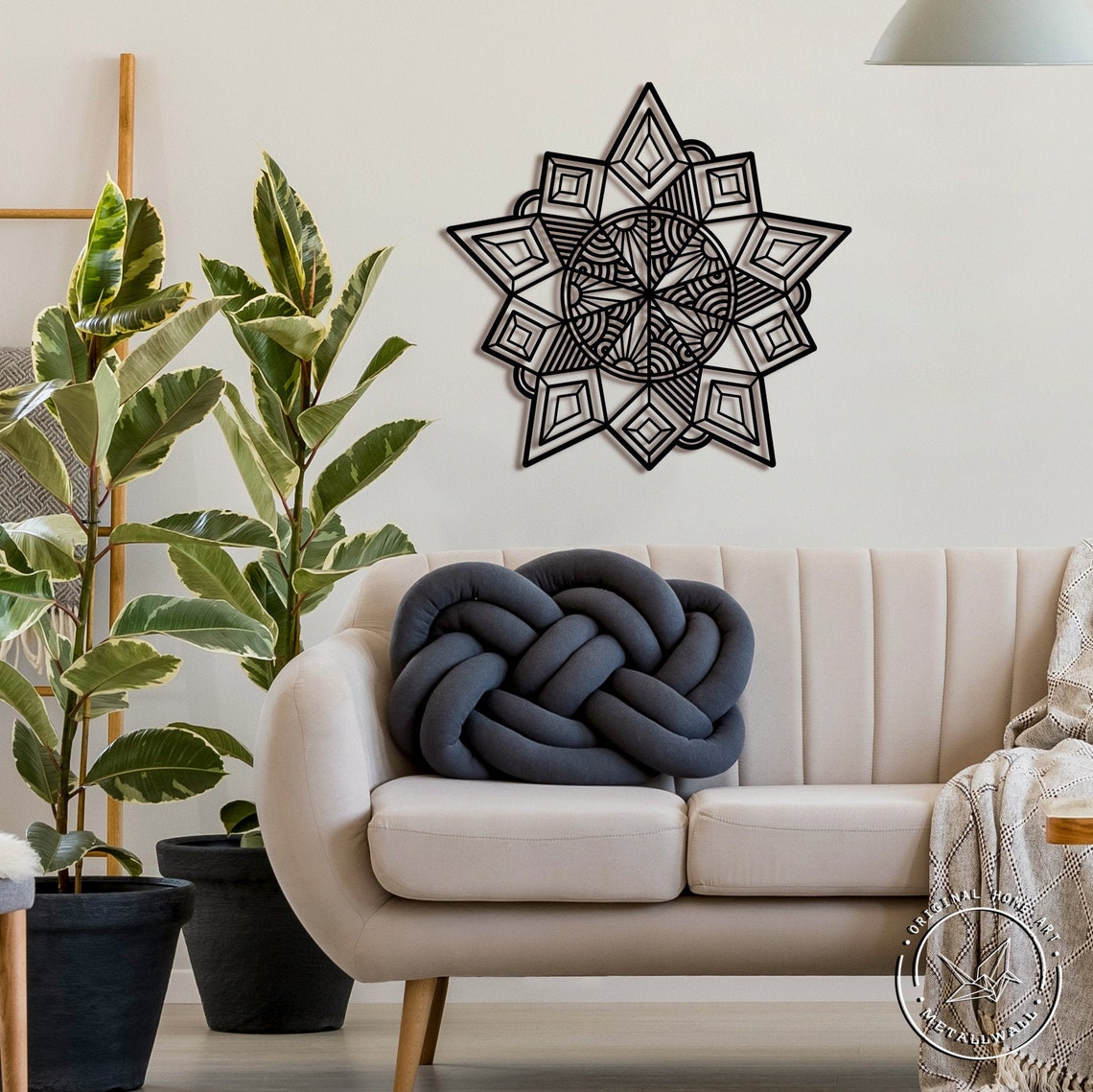 Mandala metal wall art Large wall hanging home decor Living Etsy