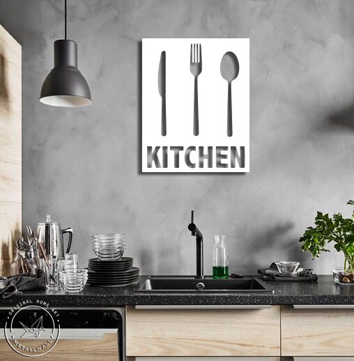 Metal Wall Art KITCHEN sign decor Funny kitchen signs Metal Etsy