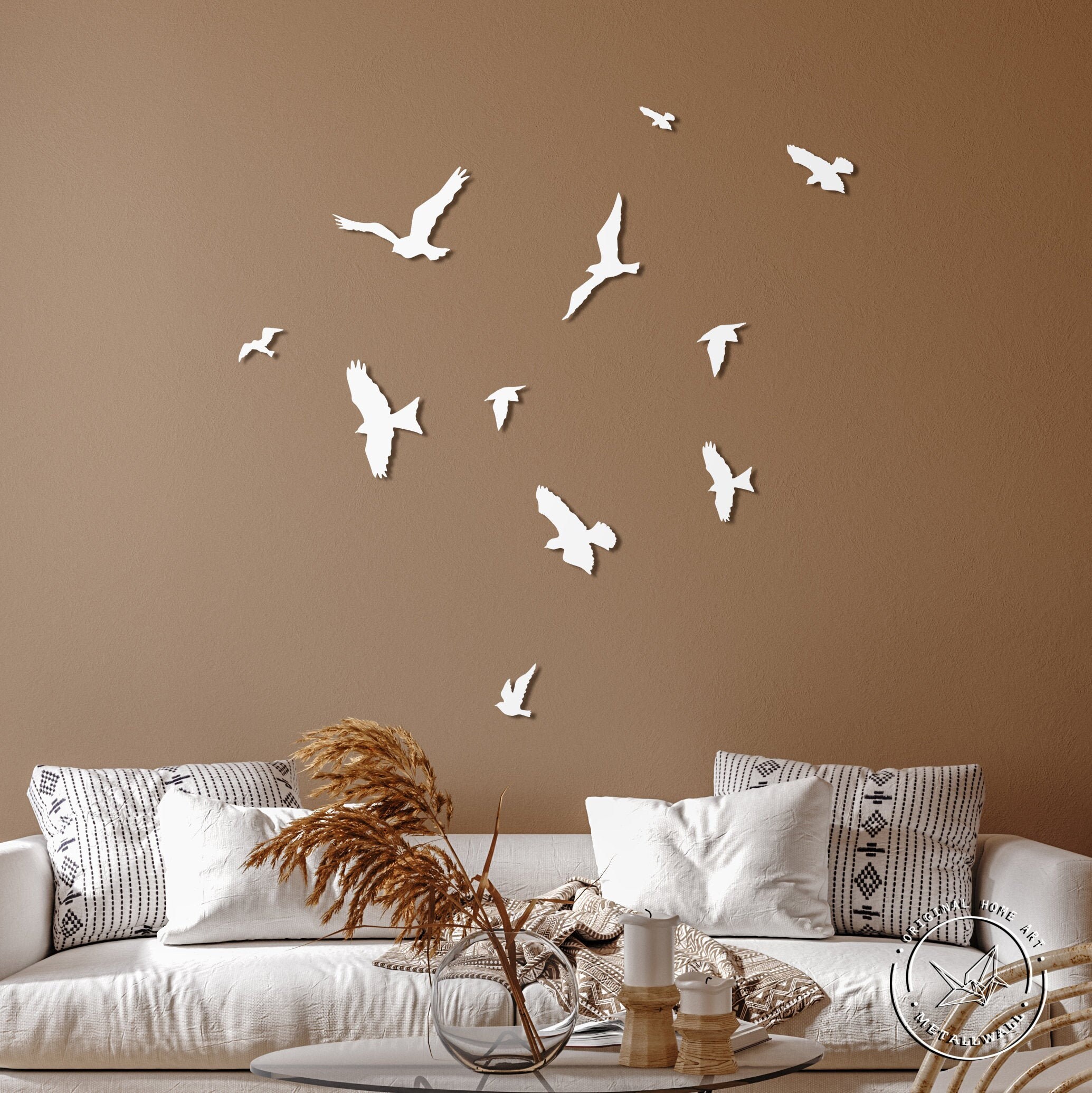 Metal bird Wall Art Flying Birds Seagulls Outdoor sculpture Etsy