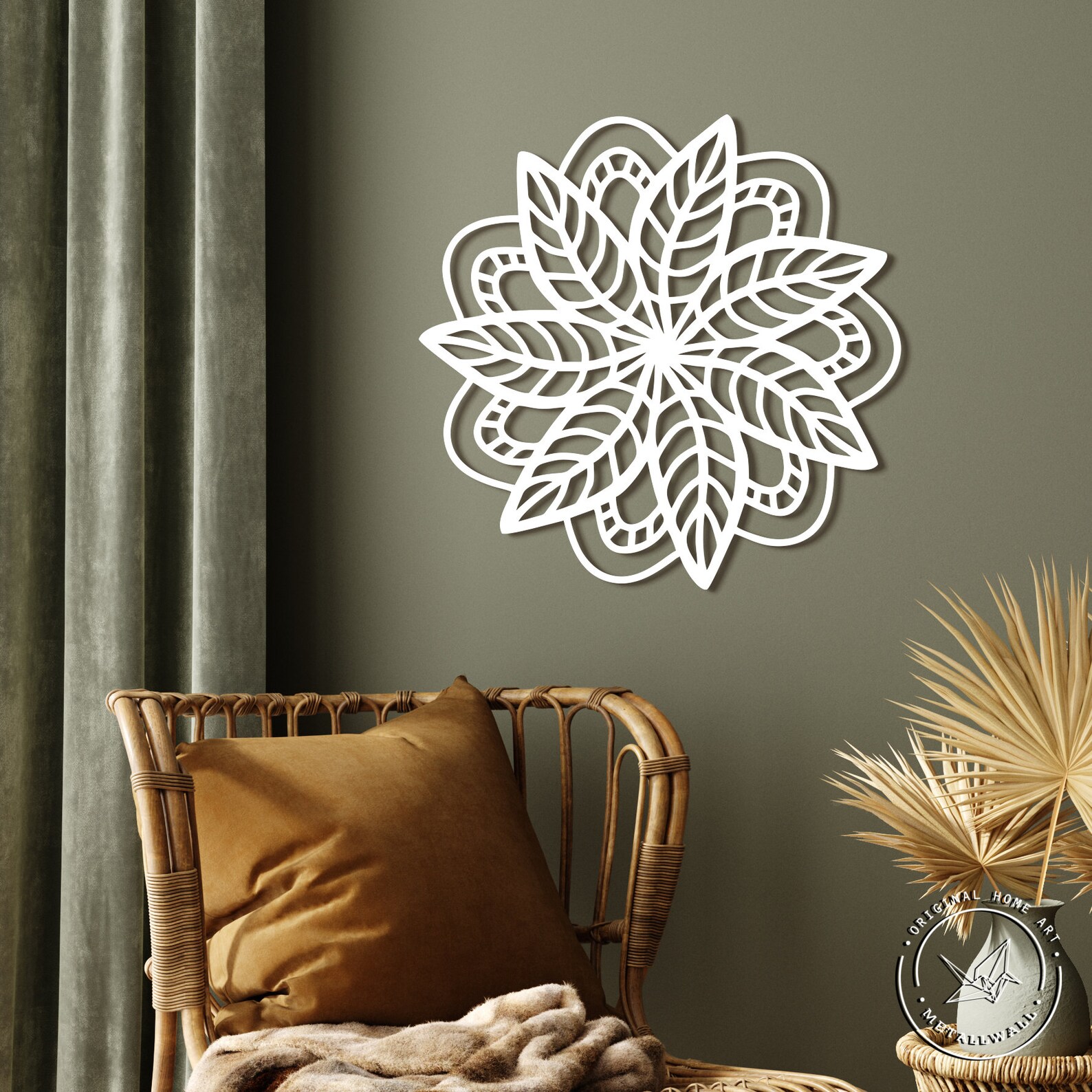 Mandala metal wall art Large wall hanging home decor Living Etsy