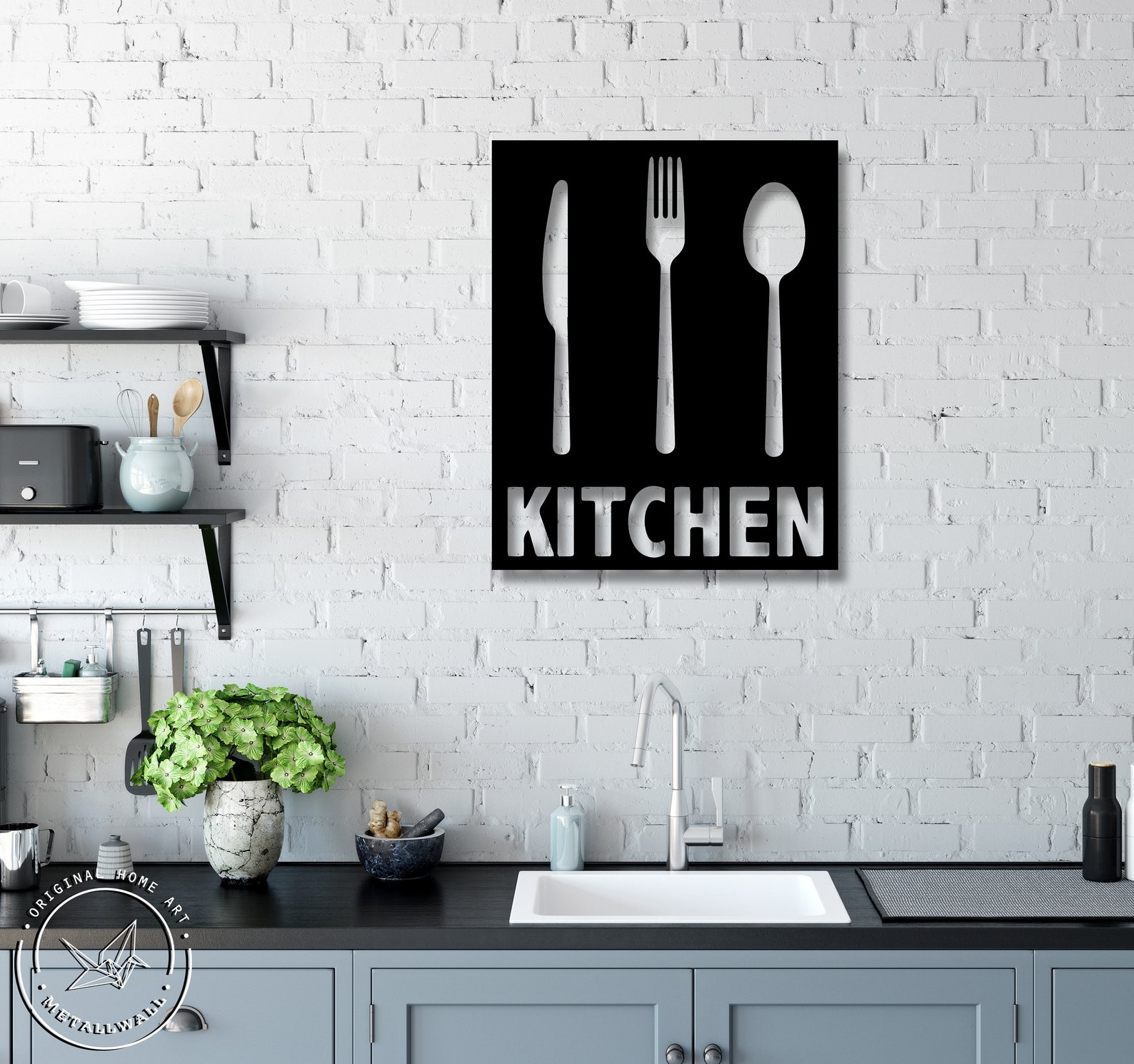 Metal Wall Art KITCHEN sign decor Funny kitchen signs Metal Etsy