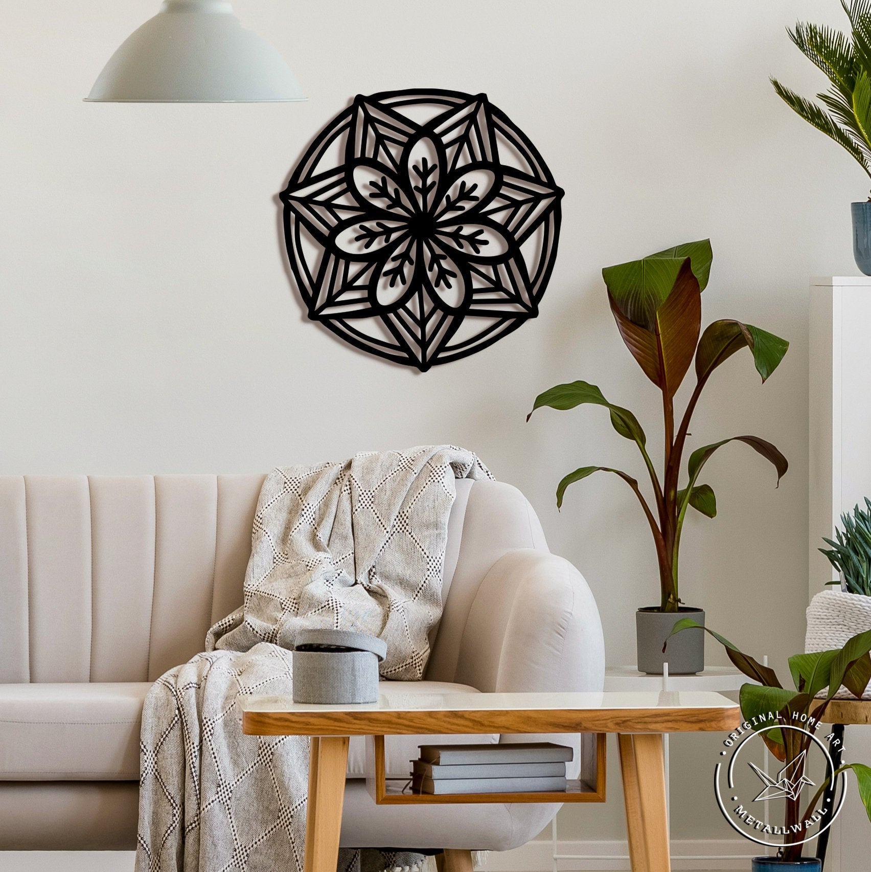 Mandala metal wall art Large wall hanging home decor Living Etsy